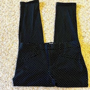 GAP SLACKS BLACK AND WHITE POKA DOT